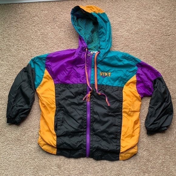 Vintage Nike colorblock windbreaker jacket